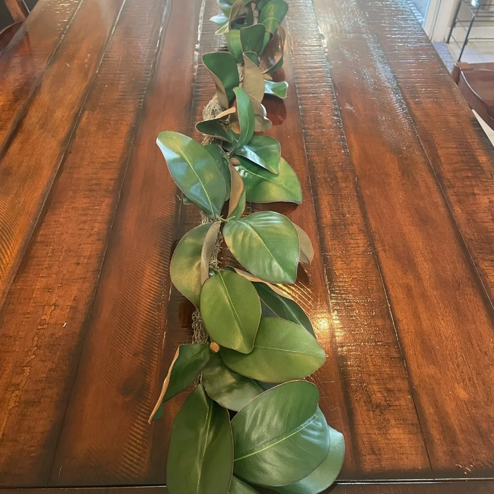 Crate and Barrel Magnolia Garland, 6 Feet long, Pottery Barn
